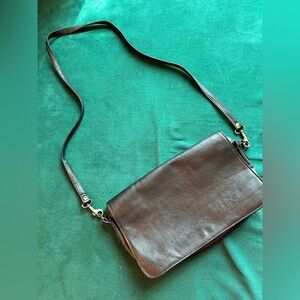 American Vintage Black Leather Satchel